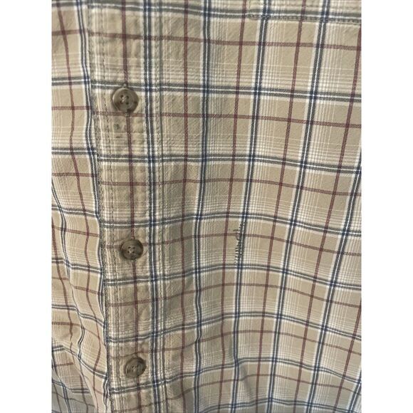 Carhartt Shirt Mens Extra Large (XL) Button Down Short Sleeve Plaid Workwear - Picture 5 of 10